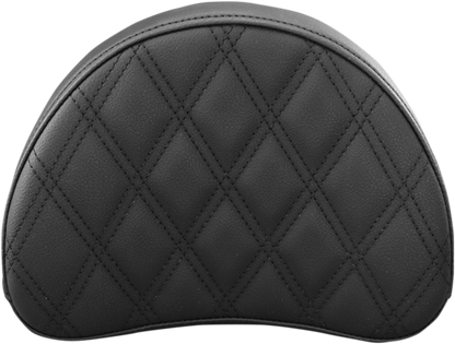 Saddlemen Half Moon 10" x 8" Lattice Stitch Sissy Bar Pad for Harley Davidson