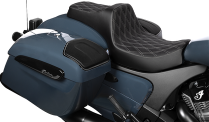 Drag Specialties Predator III Silver Diamond Seat fits 2020-25 Indian Challenger