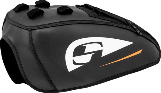 Saddlemen Small Black & White Saddlehyde Street Fuel Gas Tank Service Cover