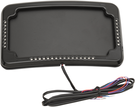 Cycle Visions Slick Signals LED Curved Rear Motorcycle License Plate Frame