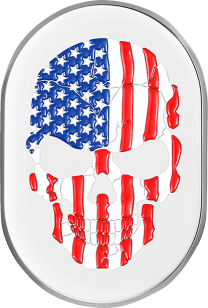 Figurati American Flag Skull Left Side Antenna Insert 2009-2023 Harley Touring