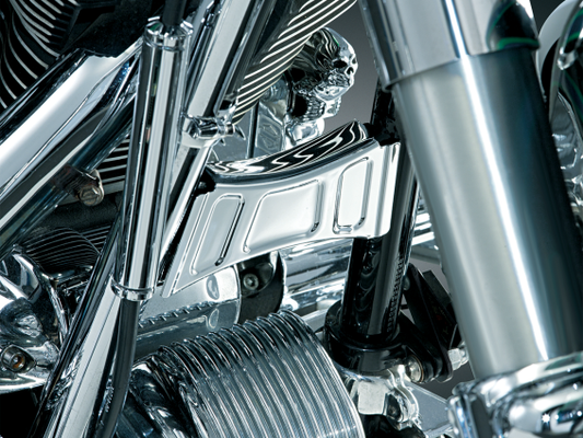 Kuryakyn Chrome Downtube Crossbrace Cover for 1998-2016 Harley Davidson Touring