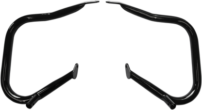 Drag Specialties 1.25" Big Buffalo Saddlebags Black Guards 14-22 Harley Touring