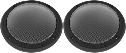 Hogtunes Black Mesh Rear Motorcycle Speaker Grilles 2014-2022 Harley Touring