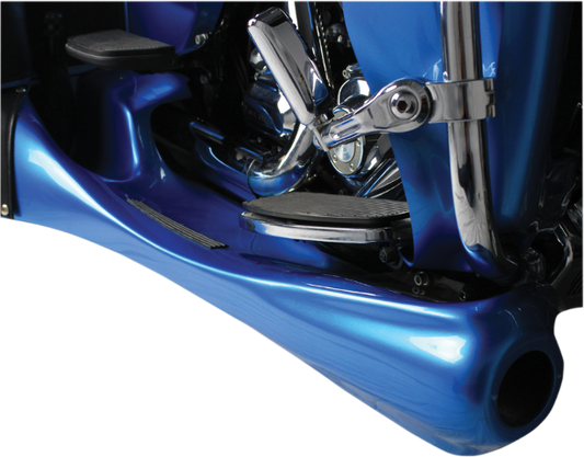 Motor Trike Black Fiberglass Trax Running Board Kit 2014-2024 Harley Tri Glide