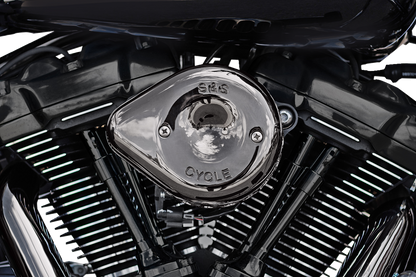 S&S Mini Teardrop Lava Chrome Air Cleaner Kit 2017-2024 Harley Touring Softail