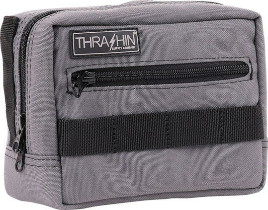 Thrashin Supply Gray Motorcycle Handlebar Storage Bag Harley Davidson THB-0016