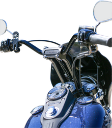 Thrashin Supply Black 9.5" Pullback Motorcycle Handlebar Risers for Harley