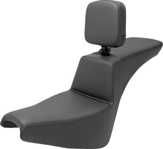 Saddlemen Step Up Smooth Gel Seat & Backrest fits 2018-2025 Harley Softail FXBB