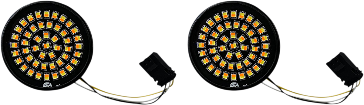 Custom Dynamics JAE LED Amber White Turn Signal Inserts 16-23 Harley CVO FLHXSE