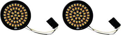 Custom Dynamics JAE LED Amber White Turn Signal Inserts 16-23 Harley CVO FLHXSE