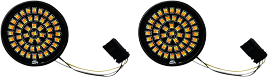 Custom Dynamics JAE LED Amber White Turn Signal Inserts 16-23 Harley CVO FLHXSE