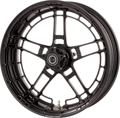 Arlen Ness Flatline Black Forged 18" x 5.5" Front Rear Motorcycle Wheel 330-026
