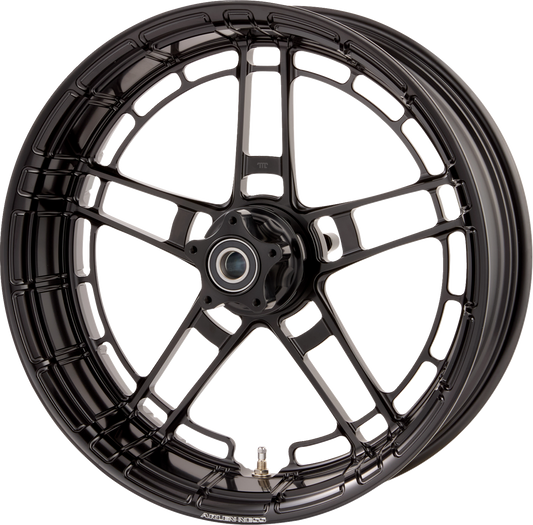 Arlen Ness Flatline Black Forged 18" x 5.5" Front Rear Motorcycle Wheel 330-026