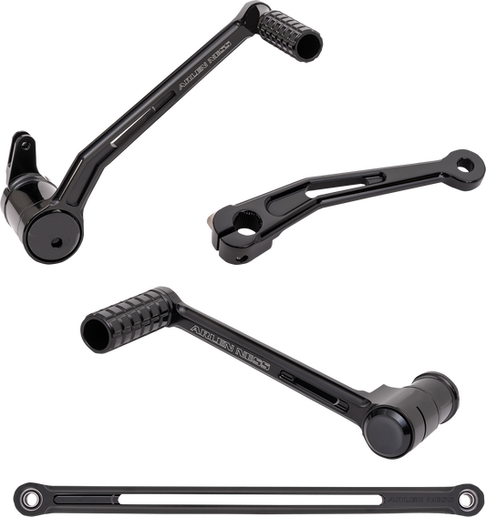 Arlen Ness Black SpeedLiner Foot Control Kit for 1999-2024 Harley Touring