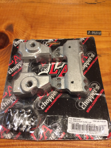 La Choppers 1 1/4" Handlebar Riser Clamp Set 08-15 Harley Touring Bagger FLHX