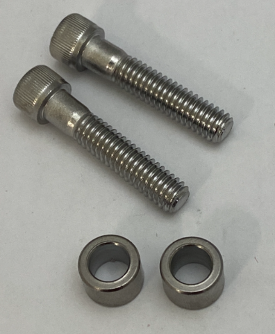 Drag Specialties Chrome Handlebar Clamp Screws & Spacers fits Harley Davidson