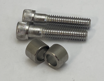 Drag Specialties Chrome Handlebar Clamp Screws & Spacers fits Harley Davidson