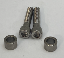 Drag Specialties Chrome Handlebar Clamp Screws & Spacers fits Harley Davidson