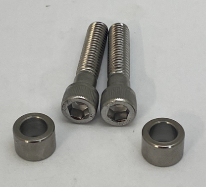 Drag Specialties Chrome Handlebar Clamp Screws & Spacers fits Harley Davidson