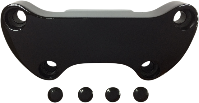 Drag Specialties Black 1" Smooth Offset Handlebar Top Clamp 1974-2017 Harley