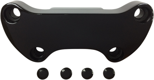 Drag Specialties Black 1" Smooth Offset Handlebar Top Clamp 1974-2017 Harley