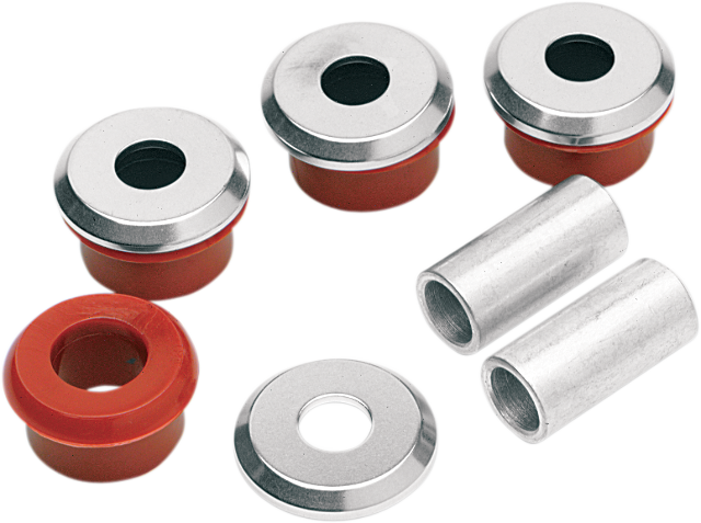 Alloy Art Chrome Heavy Duty Handlebar Riser Bushings fits 1986-2017 Harley