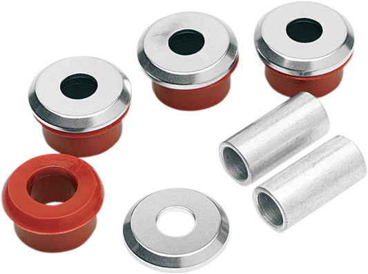 Alloy Art Chrome Heavy Duty Handlebar Riser Bushings fits 1986-2017 Harley