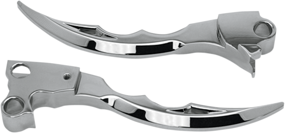 Pro One Chrome Pro Blade Handlebar Levers fits 1996-06 Harley Davidson