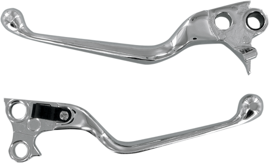 Drag Specialties Chrome Motorcycle Lever Set 96-17 Harley Dyna Softail Touring