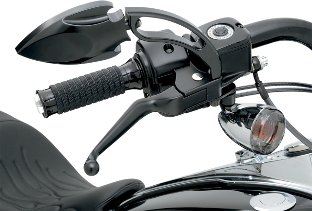 Drag Specialties Black Lever Set fits 1996-2017 Harley Dyna Softail Touring XL