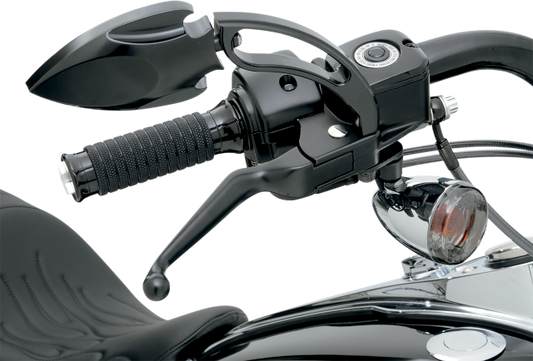 Drag Specialties Black Lever Set fits 1996-2017 Harley Dyna Softail Touring XL