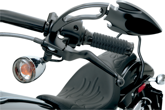 Drag Specialties Black Lever Set fits 1996-2017 Harley Dyna Softail Touring XL