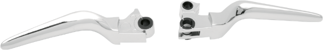Drag Specialties Chrome Custom Lever Set for 1996-17 Harley Touring Dyna Softail