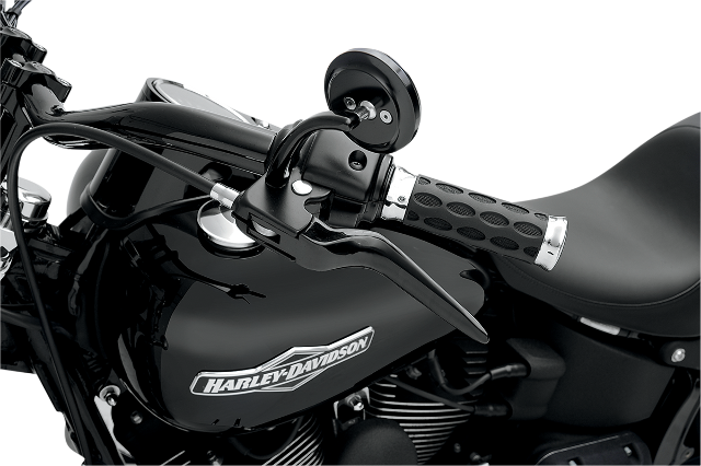 Drag Specialties Gloss Black Lever Set for 96-17 Harley Dyna Touring Softail