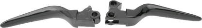 Drag Specialties Gloss Black Lever Set for 96-17 Harley Dyna Touring Softail