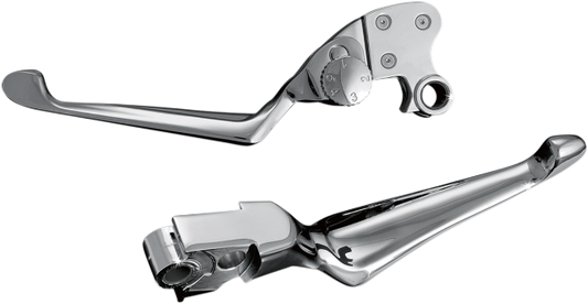 Kuryakyn 1080 Chrome Adjustable Handlebar Lever Set 96-17 Harley Dyna Touring XL