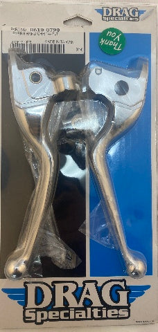 Drag Specialties Chrome Handlebar Hand Lever Set for 14-16 Harley Touring FLHX