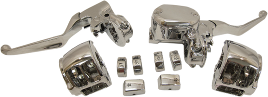 Drag Specialties Chrome Handlebar Control ABS Kit for 2014-2022 Harley Sportster