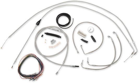 La Choppers 18"- 20" Ape Hanger Handlebar Cable Kit 07 Harley Road King FHLR