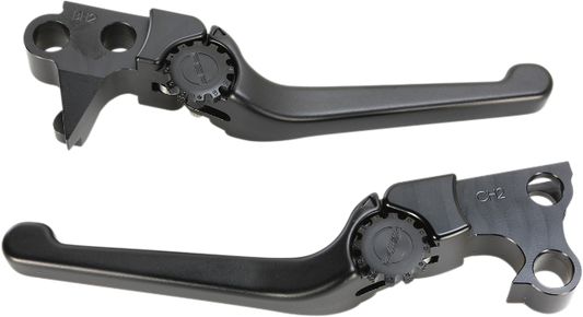 PSR Black Handlebar Clutch Brake Hand Lever Set 1996-2017 Harley Dyna Touring