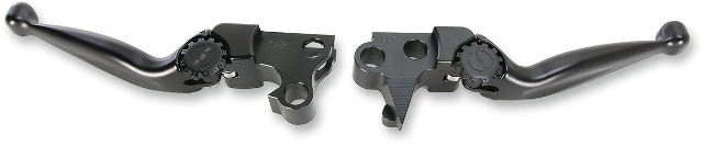 PSR  Black Adjustable Handlebar Lever Set for 96-17 Harley Dyna Touring Softail