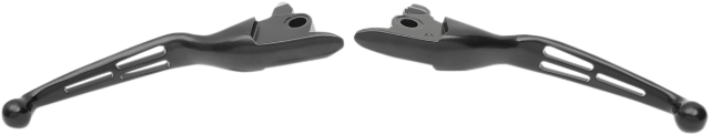 Drag Specialties Black Slotted Handlebar Lever Set for 2017-2020 Harley Touring