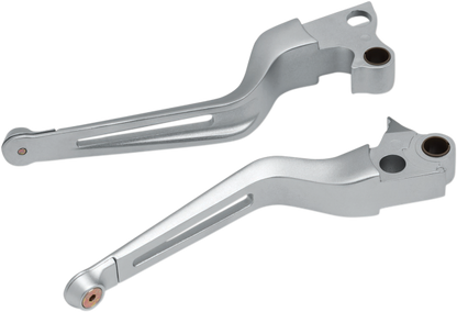 Kuryakyn 6681 Silver Handlebar Lever Set for 96-17 Harley Softail Touring XL FXS
