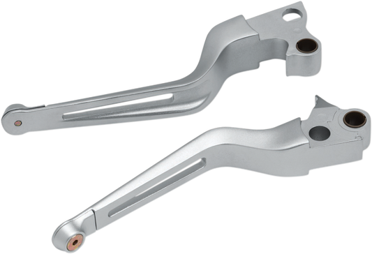 Kuryakyn 6681 Silver Handlebar Lever Set for 96-17 Harley Softail Touring XL FXS