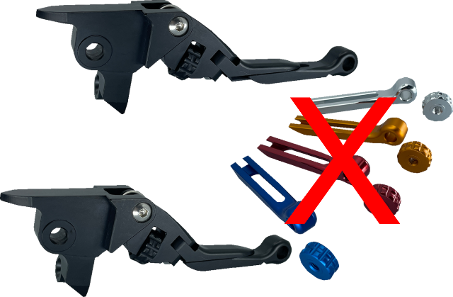PSR Adjustable Anthem Pro Handlebar Hand Lever Set for 1996-2017 Harley Davidson