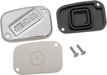 Drag Specialties Chrome Front Master Cylinder Cover Kit 2015-2024 Harley Softail