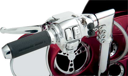Drag Specialties Chrome Switch Covers for 1996-2013 Harley Touring Softail Dyna