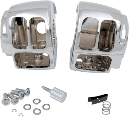 Drag Specialties Chrome Handlebar Switch Housing for 96-17 Harley Touring FLSTN