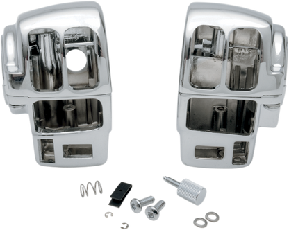 Drag Specialties Chrome Handlebar Switch Housing Assembly 96-07 Harley Touring